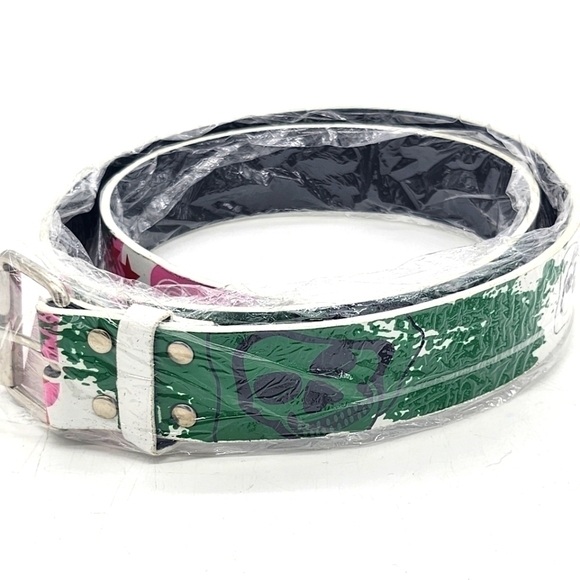 Punk Rock Skulls Fashion Belt Size Medium 42 inches NWT main image 5